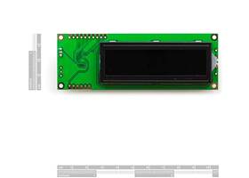 Serial Enabled 16x2 LCD - White on Black 5V- Front